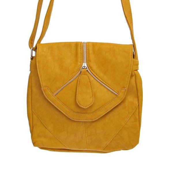 Yellow Fashion Messenger Bag - 6837