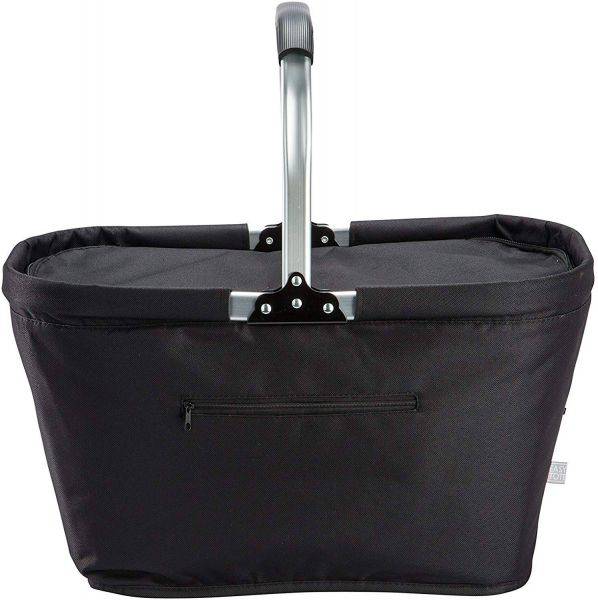 Black Collapsible Insulated Thermal Picnic Basket - ETPB
