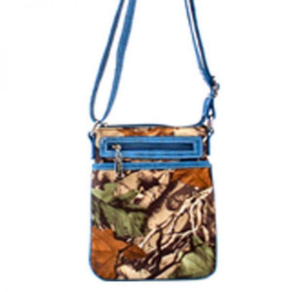 Blue Western Cowgirl Trendy Messenger Bag - G1387