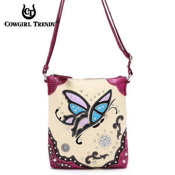 Pink Western Cowgirl Messenger Bag - HDY 469B