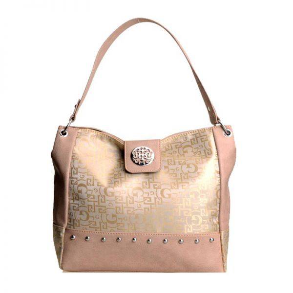 Tan Gray Signature Style Wholesale Tote Handbag - K1535