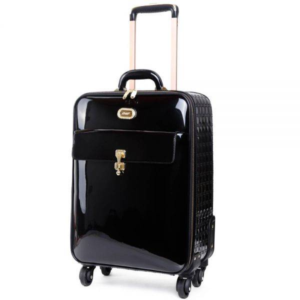 Black Euro Moda Carry-On Luggage - KBL8899