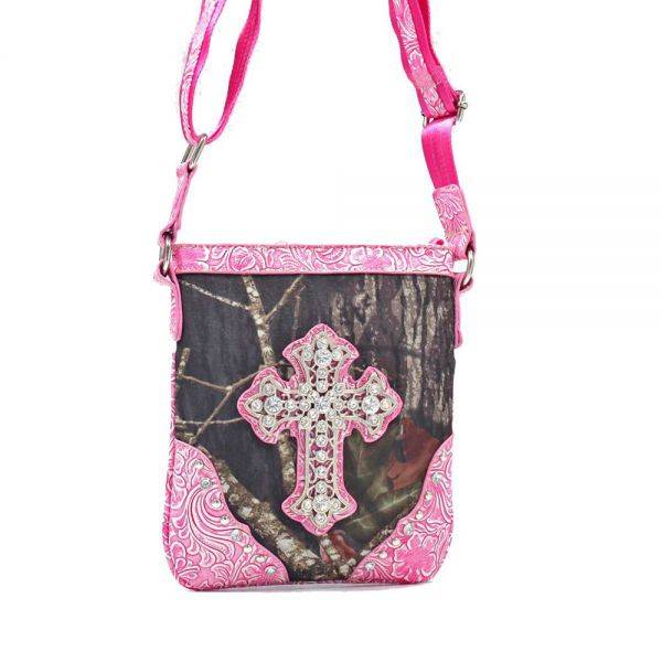 Pink 'Mossy Oak' Messenger Bag - MT1-58806 MO